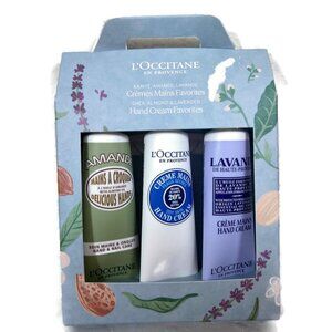 L'Occitane Limited Edition Holiday  3-Piece Hand Cream Trio Gift Set NIB